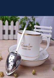 Quottea Timequot Heart Tea Infuser Balls Ballas de acero inoxidable Fieles Oblique Tea Tea Tube Infusador de té Nuevo 9328698