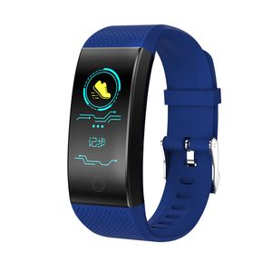 QW18 Bracelet intelligent sang oxygène pression artérielle moniteur de fréquence cardiaque montre intelligente IP67 étanche Fitness Tracker montre-bracelet pour iPhone Android