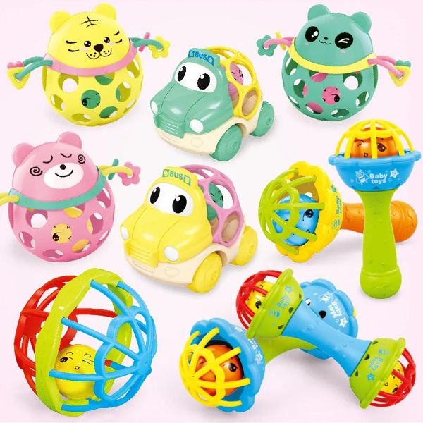 QWZ Funny Baby Toys Little Loud Bell Ball Rattles Mobile Toy Born Infant Intelligence Préparer le cadeau éducatif 240426