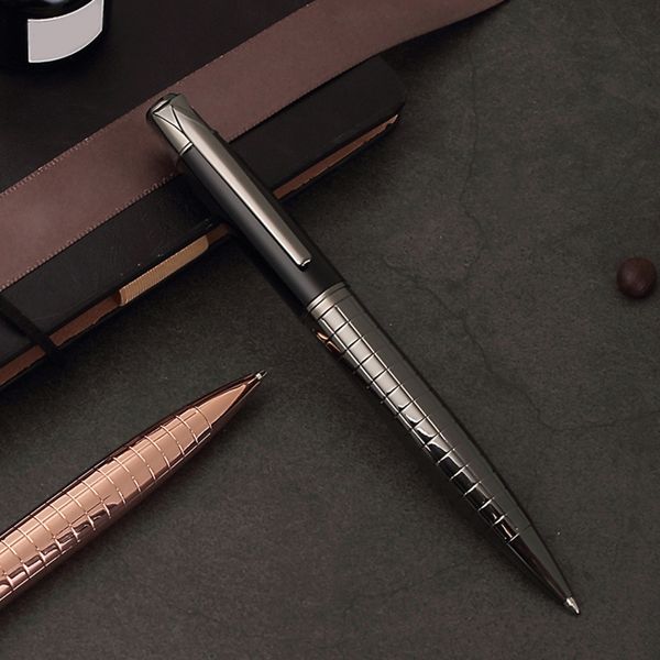 QX2B Luxury retráctil Pen Firma de tinta negra Pen 1.0 mm Punto para hombres Oficina ejecutiva profesional de mujeres presentes