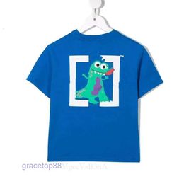 Qxiu T-shirts pour hommes Ofs T-shirt de luxe enfants Offswhitetop garçons flèche irrégulière filles été à manches courtes T-shirts lettre imprimée doigt lâche Kid 410