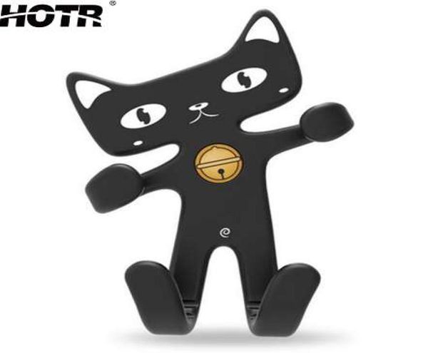 R Solder de voiture de chat en caoutchouc souple en caoutchouc souple Mignon Vent Air Mount de voiture Téléphone Silicone Mobile Phone Phoneder Universal1466495