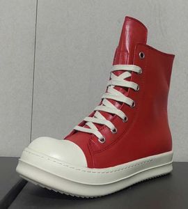 R O Boot Designer Luxe Hightop Shoes Men and Women Red Student Sheepskin Couple schoenen Maat 3545 Optioneel6299117