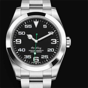 R ol ey explorer kijkt automatisch mechanische heren sport horloge waterdicht zwart wit nummer saffierglas roestvrij staal