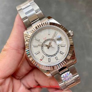 R olax luxe 5A hommes Reloj montres en acier mouvement automatique petit cadran saphir calendrier 41mm reloj montre inoxydable Sky dweller montres-bracelets Montre De ayw K8NHCHKX