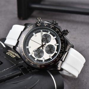 R0lex Relojes de pulsera para hombres 2023 Nuevos relojes para hombre Todo el dial Trabajo Reloj de cuarzo Alta calidad Top Marca de lujo Reloj Hombres Moda Banda de reloj de goma r02