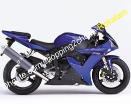 R1 02 03 Verkleiningen voor Yamaha YZF1000 2002 2003 YZFR1 YZF 1000 Blauw Zwart ABS Motorfiets Body Aftermarket Fairing Kit (spuitgieten)