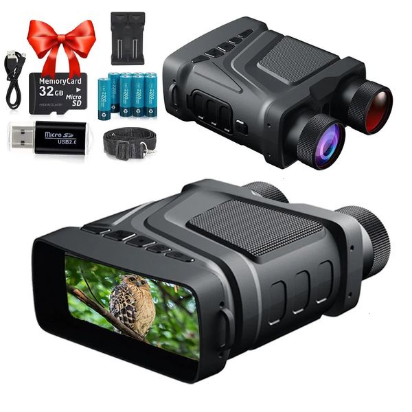R12 Jumelles Dispositif de vision nocturne rechargeable 6W 850nm Infrarouge 1080P HD 5X Zoom numérique Télescope de chasse Po Enregistrement vidéo 240104