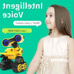 Livraison gratuite R13 Robot intelligent Programmable Jouet Contrôle tactile Enregistrement de message vocal Chanter Danse Robotica Kit Robot intelligent pour enfants Auftl