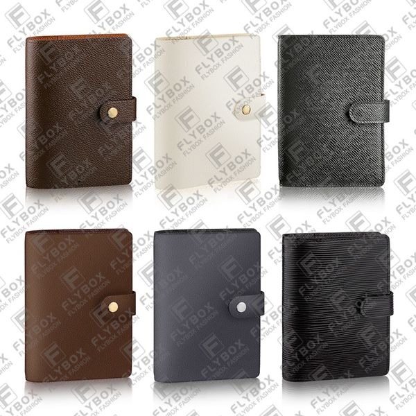 R20005 R20700 R20706 Petit anneau Agenda couverture carnet d'adresses bloc-notes calendrier porte-carte de crédit unisexe mode luxe Designer Top qualité R20052