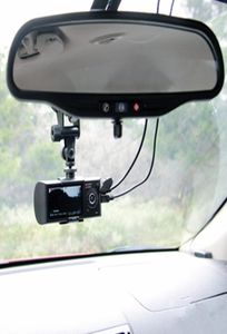 R300 27 quotLCD grand Angle haute définition double objectif caméras de tableau de bord caméra de voiture enregistreur GPS et Gsensor R300 voiture DVR R3001774427