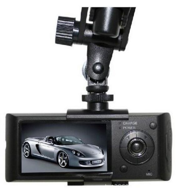 Lente dual Car DVR R300 R300M con GPS externo y 3D G-Sensor 2.7 