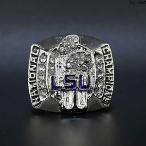 R4bb Designer Bague commémorative Anneaux 2007 Université de Louisiane Ligue Ncaa Lsu Championnat Bague N289 M7dn