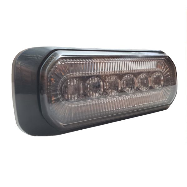 R65 Support de surface de voiture 27 W LED voyant stroboscopique, lampe clignotante de voiture, feu de secours avec fonction de feu stop, DC12/24 V, étanche, 4 pièces/lot