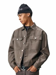 R69 retro shacket jas man pu lederen jassen voor mannen vintage bovenkleding jassen r230695 05li#