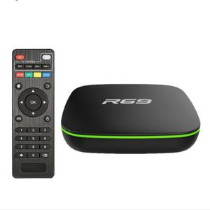 Boîtier Tv intelligent R69, Android 7.1, Wifi 2.4 ghz, Allwinner H3 Quad-Core, décodeur 1080P, lecteur multimédia de film 3D, 1 go 8 go