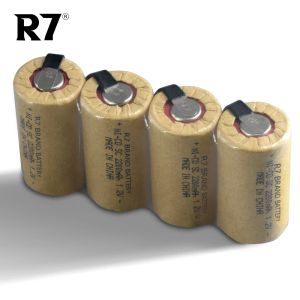 R7 Brand SC 2200mAh 1,2 V Batterie rechargeable Batterie 1,2 V San CD Ni-CD avec Tabs de soudage pour batterie de tournevis à forage électrique