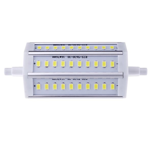 R7S 10W 30 LED 5630 SMD Ampoule à économie d'énergie Lampe 118mm Blanc 100-240V Remplacer le projecteur halogène