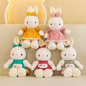 Konijnenpop pluche speelgoed simulatie kleine witte konijn grijpen machine pop schattige kinderen cadeau grensoverschrijdende stoffen poppen
