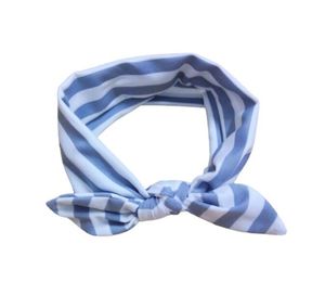 Konijnenoren gestreepte babymeisje hoofdband elastisch meisje haarband pasgeboren baby boog hoofdbanden bowknot haaraccessoires