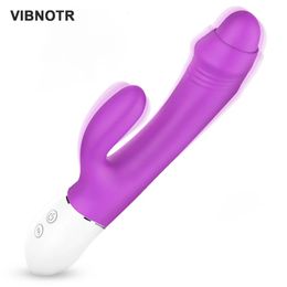 Vibrador de GSPOT de conejo para mujeres Vagina Clitoris Estimulador Silicona Mujer poderosa Juguetes sexuales Adultos 240403