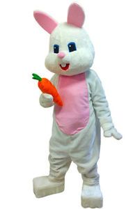 Lapin mascotte Costume costumes nouvelle fête jeu robe tenues vêtements publicité carnaval Halloween noël pâques adultes