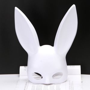 Rabbit Mask Christmas Bar Masquerade Bunny Girl Ear Mask Halloween Anime Kids Face Shild Party Cosplay