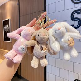 Pendentif en peluche lapin, Machine à attraper, poupée, vente en gros, poupée de stand de rue, porte-clés de dessin animé, jouet en peluche