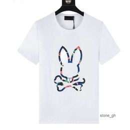 Rabbit Psychobunny T-shirts pour hommes T-shirt pour hommes Designer Fashion Rabbit Imprimer T-shirt décontracté Crâne Été T-shirt à manches courtes Couple respirant Col rond 1 0LLR