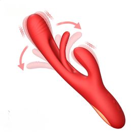 Konijn Tikken G-Spot Kloppen Vibrator voor Vrouwen Clitoris Clit Stimulator Krachtige 21 Modi Seksspeeltje Vrouwelijke Goederen voor volwassenen 240126