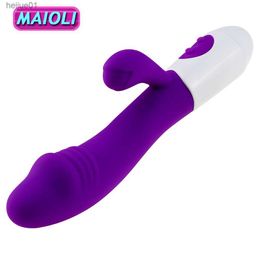Rabbit Vibrator Seksspeeltjes G Spot Voor Vrouwen Dildo Vibrators Vagina Clitori Massager Dual Vibration AV Stick Veilige Seks volwassen Product L230518