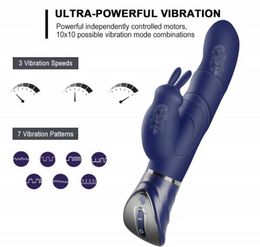 Vibromasseur lapin gode réaliste échauffement vibrateur de pénis stimulateur de Clitoris masseur jouets sexuels féminins pour Women8114129