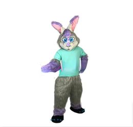 Rabbit Walking Figure mascot mascotte Activité de lapin Costume Halloween Pâques Carton de dessin animé Taille de fête