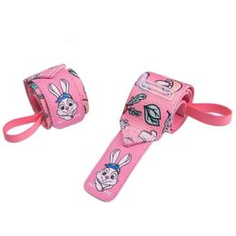 Bracelet de lapin Fitness bracelet élastique pull-up aviron Support de train auxiliaire enveloppe de poignet avec boucle de pouce conçu pour les femmes 240322