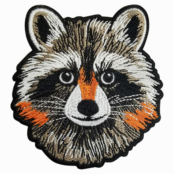 Patches de broderie de raton laveur coudre des accessoires appliques mignon emblème animal fer brodé fer sur patchs pour vestes de vêtements