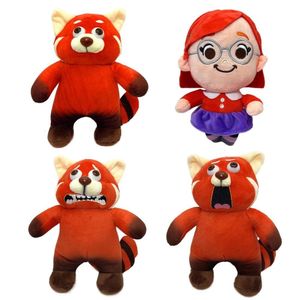 Personnage de film de raton laveur Kawaii Brown Bear Turning Red Youth Pold Toy Cartoon Poll