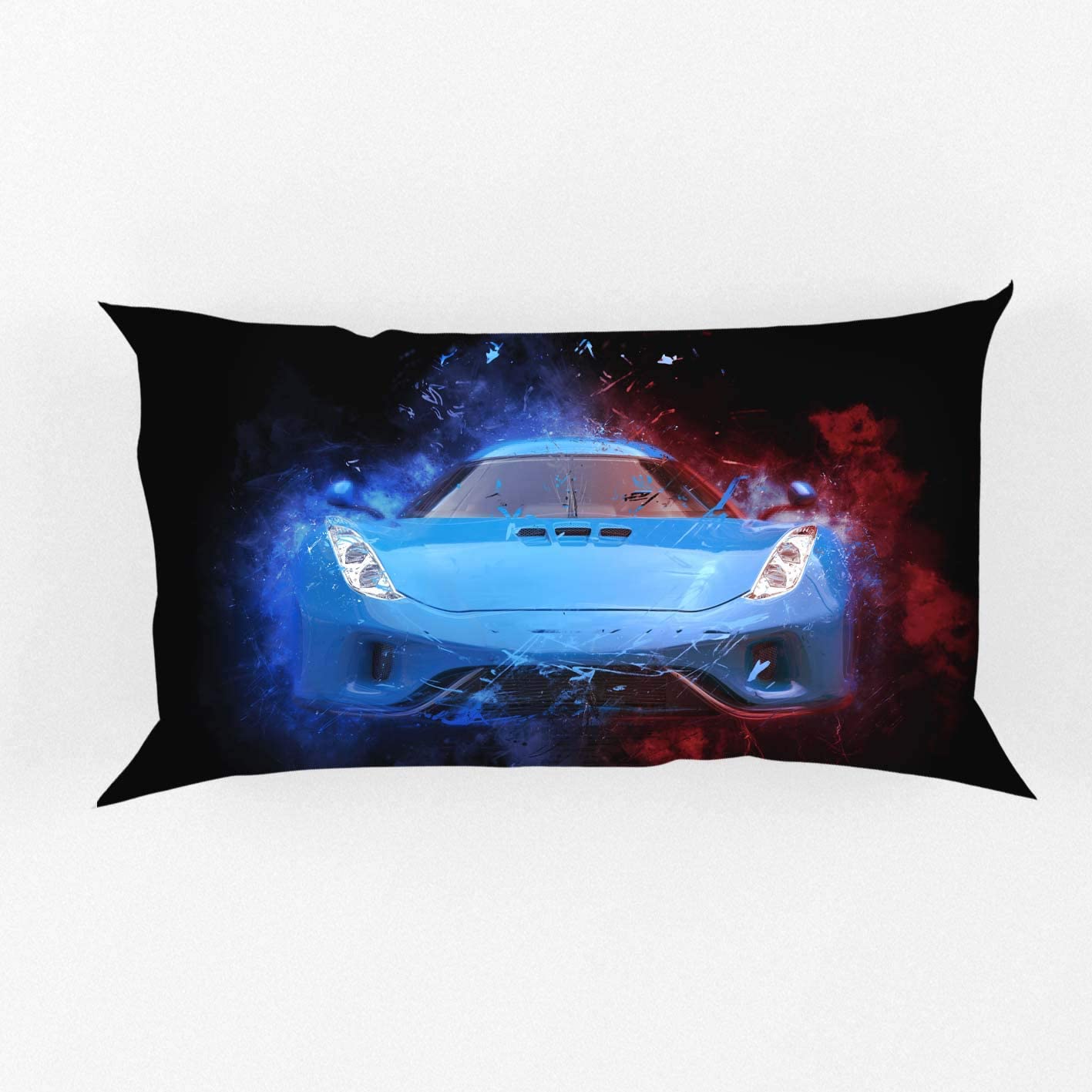 Yarış arabası ekstrem spor teması mavi otomobil by ho me lili nevresim kapak yatak dekor