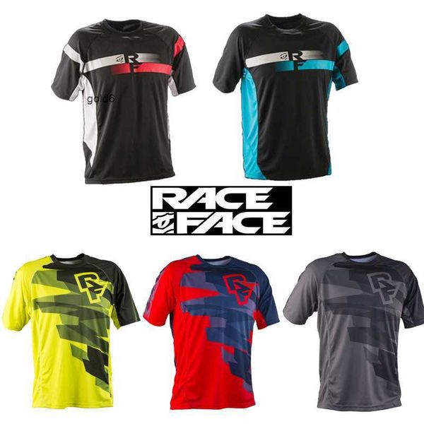 Raceface T-shirts Am Dh haut de cyclisme à manches courtes pour moto tout-terrain à manches longues