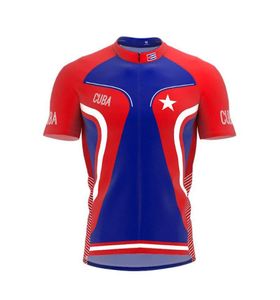 Vestes de course 2021 Cuba Men and Women Classic Cycling Team Short à manches à manches routières Mountain Vêtements de course extérieur Jersey7655609