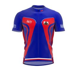 Racing Jackets 2021 Haïti Summer Cycling Jersey Team Men Bike Road Mountain Race Tops Rijdende fietskleding Rijkleding