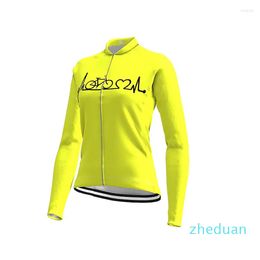 Racing Jackets 2022 Spring en herfst Lange mouw Cycling Jersey Heart Funny Bike Top Mountain MTB Road