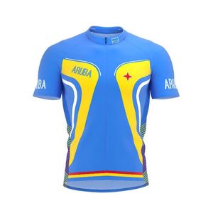 Chaquetas de carreras 2023 Aruba Más estilo Hombres Equipo de ciclismo clásico Manga corta Bicicleta Carretera Ropa de montaña Jersey al aire libre