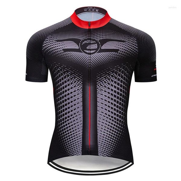 Chaquetas de carreras 2023 Jersey de ciclismo clásico MTB ropa de bicicleta de montaña ropa de bicicleta de verano para hombre Maillot corto camisa de secado rápido uniforme