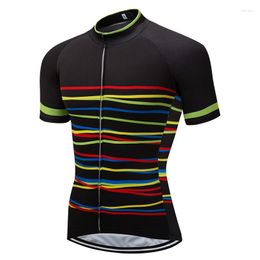 Racing Jackets 2023 Color Line Cycling Jersey Vêtements Vêtements de sport respirants Personnalisés Rapide Séchage rapide