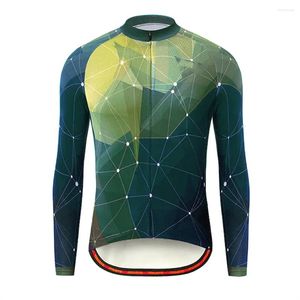 Vestes de course 2023 Design séchage rapide hommes personnalisé Polyester Sublimation cyclisme Jersey à manches longues haut d'équitation VTT