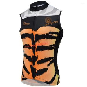 Racing Jackets 2023 JIASHUO Tiger / Pro Road Team Cycling Jersey No Sleeves Clothing Breathing