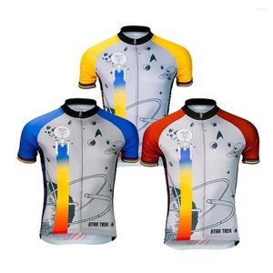 Racing Jackets 2023 Men Cycling Jersey Fiets Draag Kleding met korte mouwen Outdoor Sports Bicycle Shirt Ropa Ciclismo 3 kleur