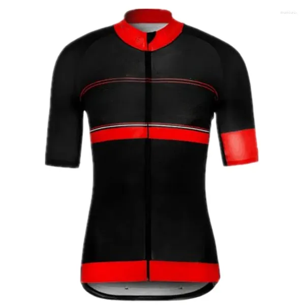 Chaquetas de carreras 2023 Hombres Verano Ciclismo Jersey Tops Bicicleta Ropa de bicicleta de secado rápido Transpirable Camisa de manga corta Uniforme