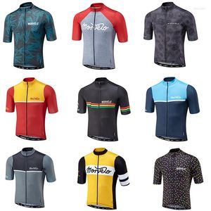 Vestes de course 2023 Morvelo Team Maillot de cyclisme POOfessional à séchage rapide pour hommes Vêtements de vélo Ropa Ciclismo Service