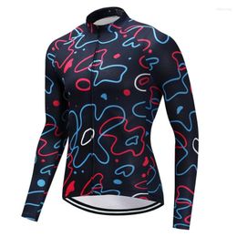 Jackets de carreras 2023 Fitness al aire libre Sports Long Bike Cycling Jersey Bycicle Clothing Mens Spring y Autumn ROPA Ciclismo FU08 XS-3XL